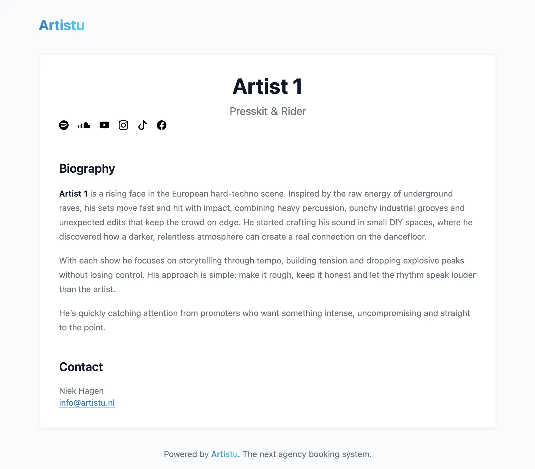 Public facing presskit example
